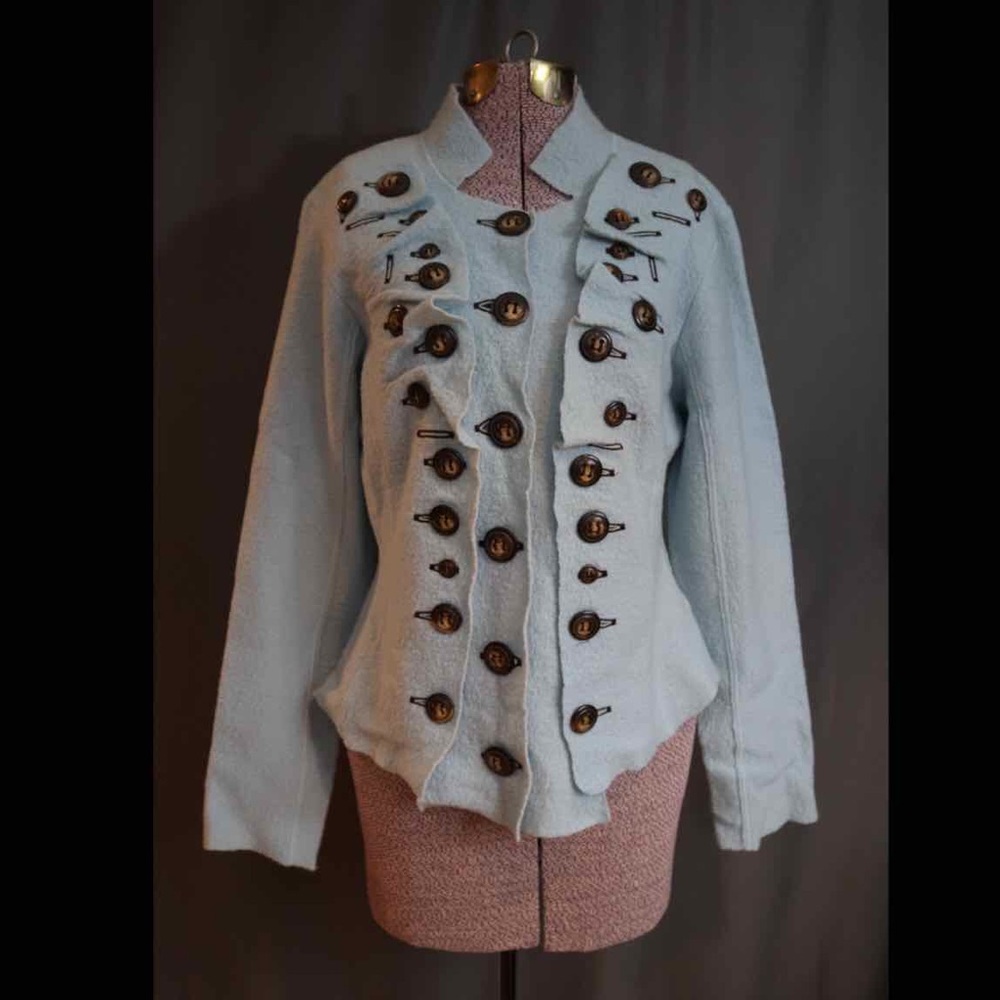 Anthropologie Button Sweater